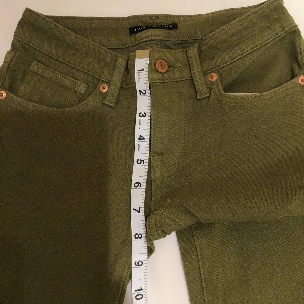 Lucky Brand Low Rise Cropped Skinny Jeans – Lolita Olive Green